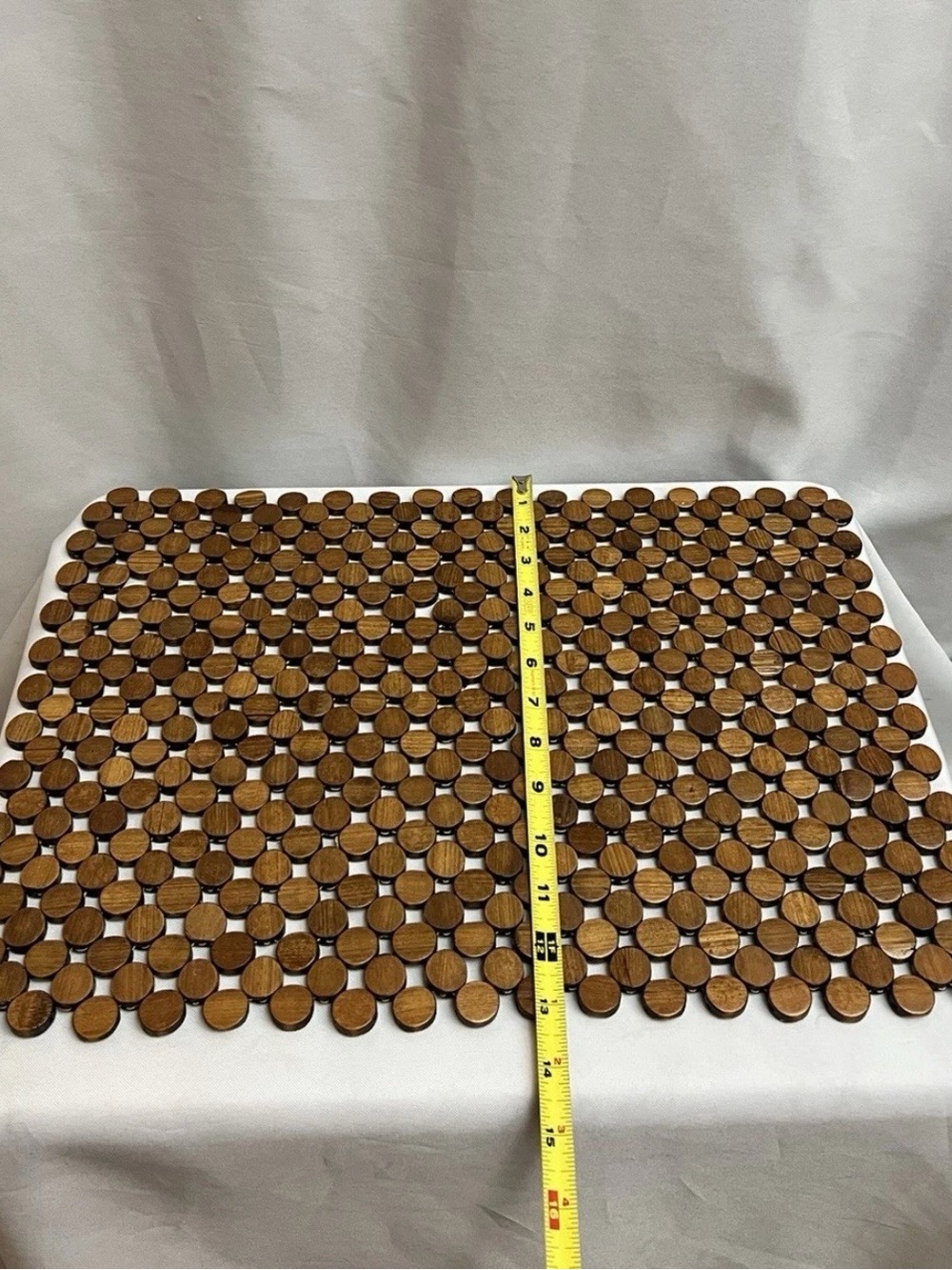 Set of 5 Wood Bead Placemats Brown Wooden Disc Table Mats
Boho Farmhouse Decor - Picture 3 of 6
